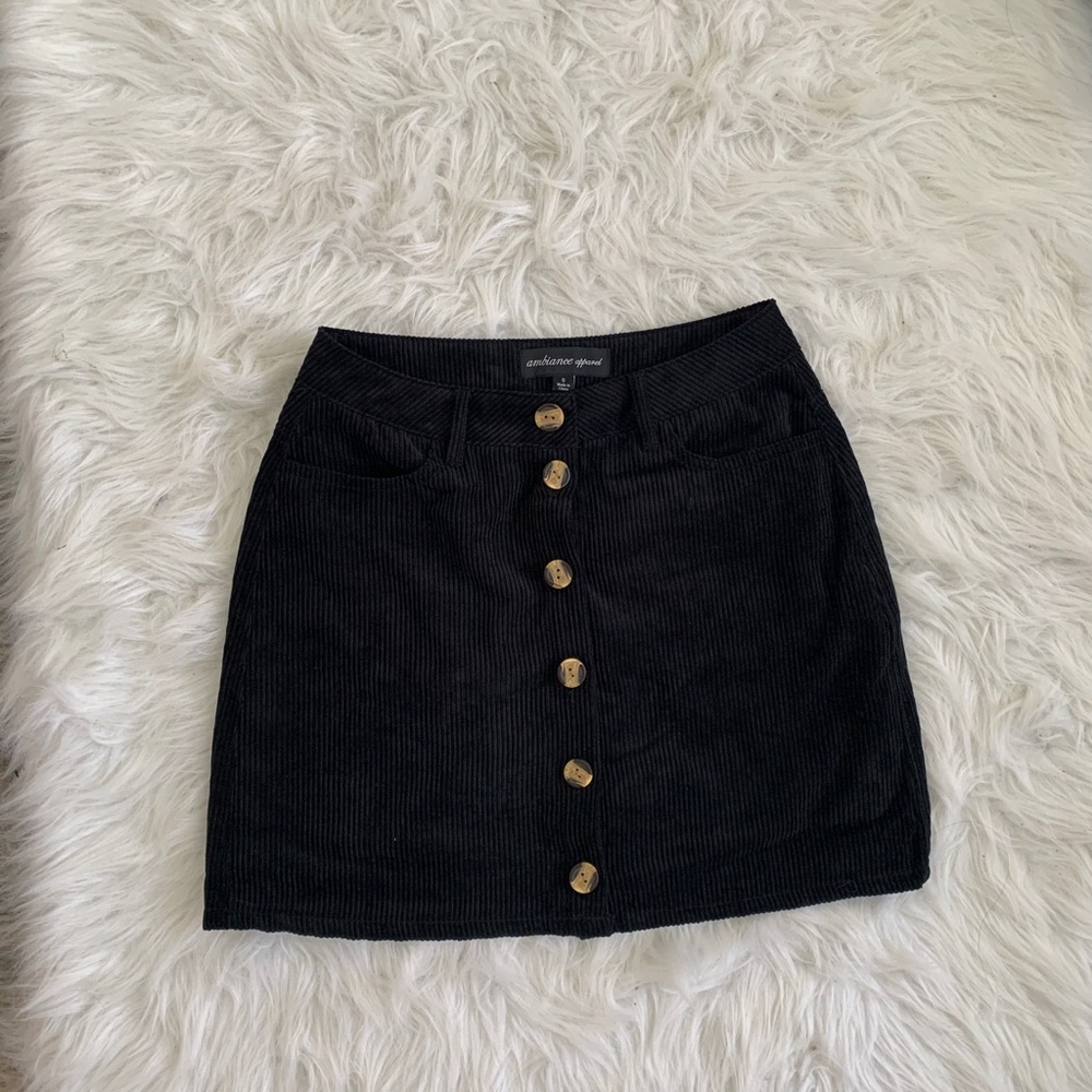 Black Suede Mini Skirt 💕